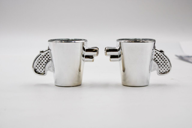 Caliber Gourmet CBG-SG-1059 Revolver Shot Glass - Set of 2 Caliber Gourmet CBG-SG-1059 Revolver Shot Glass - Set of 2