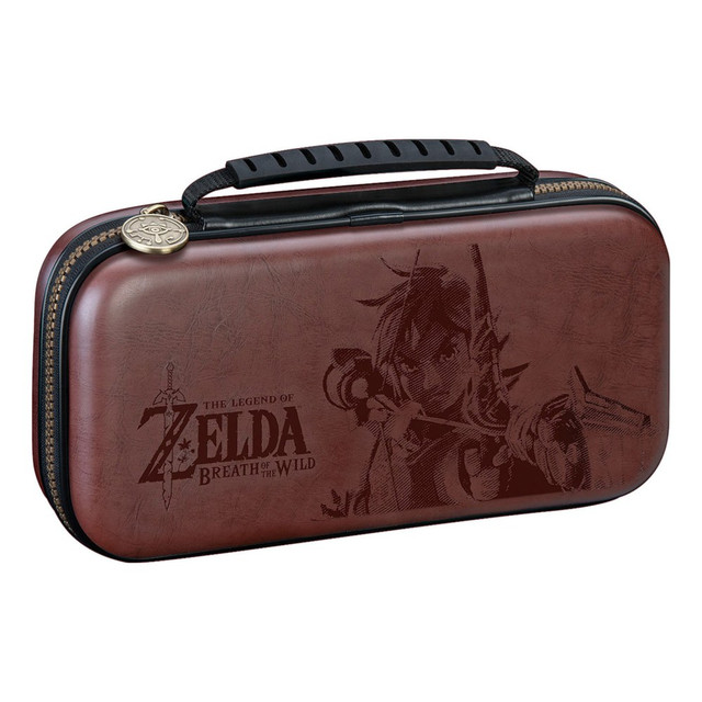 RDS INDUSTRIES INC. 663293110872 Nintendo Game Traveler The Legend Of Zelda: Breath Of The Wild Deluxe Travel Case For Nintendo Switch Lite, Brown