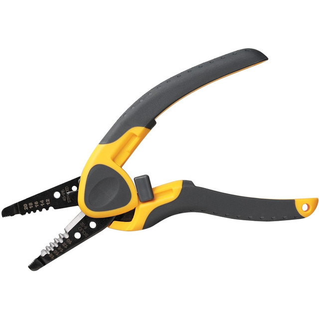 IDEAL INDUSTRIES INC. 45-915 IDEAL Kinetic Reflex T-Stripper Wire Stripper - Steel - Non-slip Grip, Safety Lock, Corrosion Resistant, Spring Loaded, Ergonomic Handle, Bolt Cutter