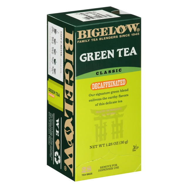 R. C. BIGELOW, INC. 10347 Bigelow Decaffeinated Green Tea Bags, Box Of 28 R. C. BIGELOW, INC. 10347 Bigelow Decaffeinated Green Tea Bags, Box Of 28