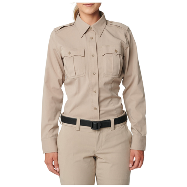 5.11 Tactical 62393-160-S-R Women's Class A Flex-Tac Poly/Wool Twill Long Sleeve Shirt