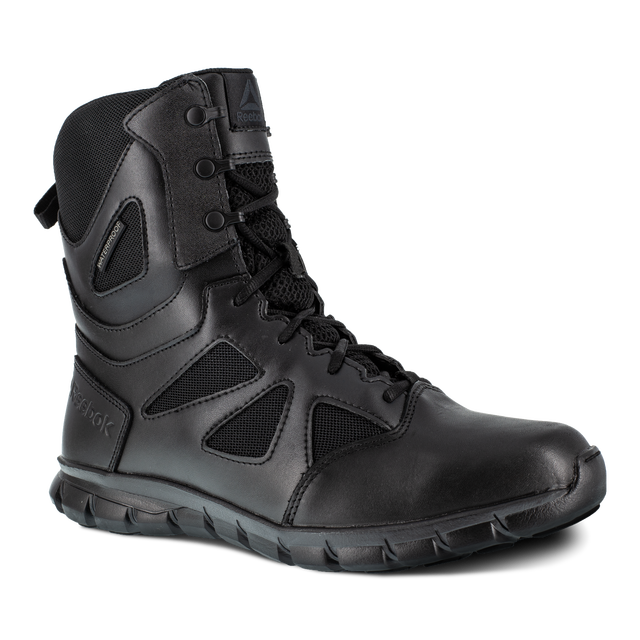 Reebok RB806-M-07.5 Sublite Cushion Tactical Women's 8'' Waterproof Boot w/ Soft Toe - Black