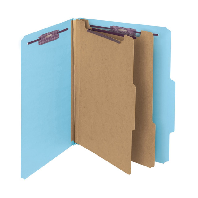 SMEAD MFG CO C402-5A-2D-BE Smead Pressboard Classification Folder, 2 Dividers, Letter Size, 100% Recycled, Blue SMEAD MFG CO C402-5A-2D-BE Smead Pressboard Classification Folder, 2 Dividers, Letter Size, 100% Recycled, Blue