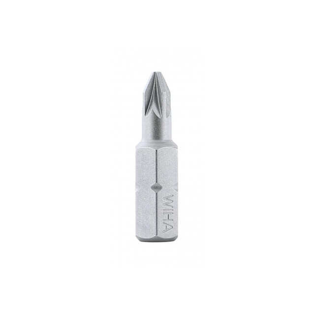 Wiha 71201 Screwdriver Insert Bit: #1 Point, 6.3 mm Drive, 25 mm OAL