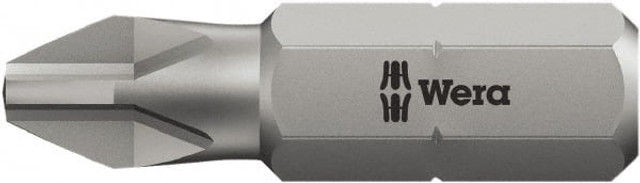 Wera 05056507001 Phillips Screwdriver Insert Bit: #1 Point, 1/4" Drive, 2" OAL