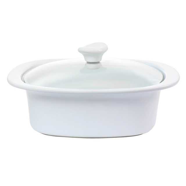 GIBSON OVERSEAS INC. 995116900M Gibson Elite Gracious Dining 1.9-Quart Casserole, White