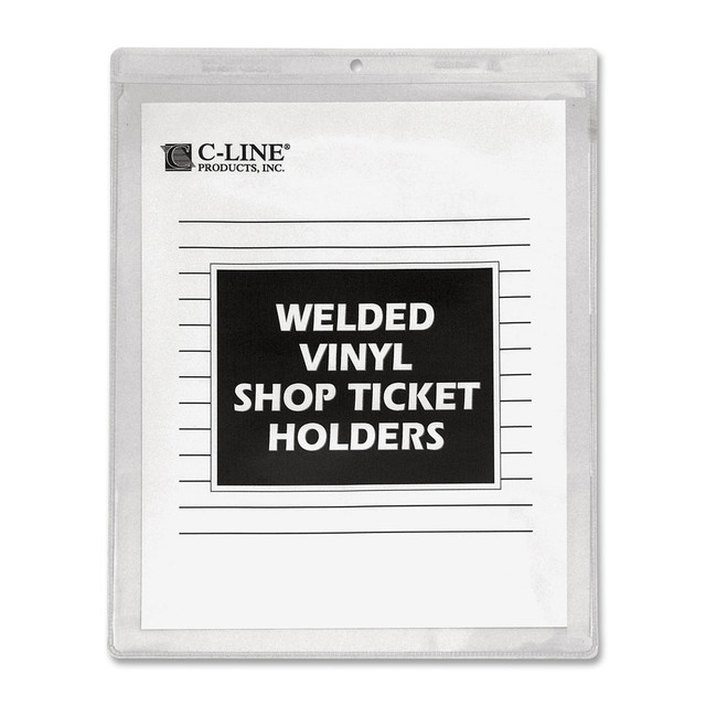 CLINE PRODUCTS INC 80058 C-Line Vinyl Shop Seal Ticket Holders, 5in x 8in, Box Of 50