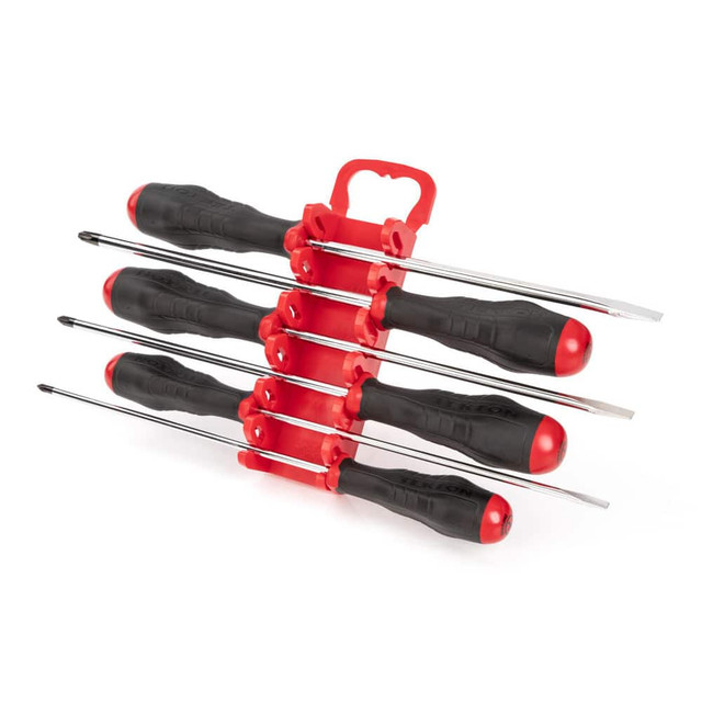 Tekton DRV43503 High-Torque Chrome Blade Screwdriver Set, 4-Piece (#1-#2, 3/16-1/4 in.)