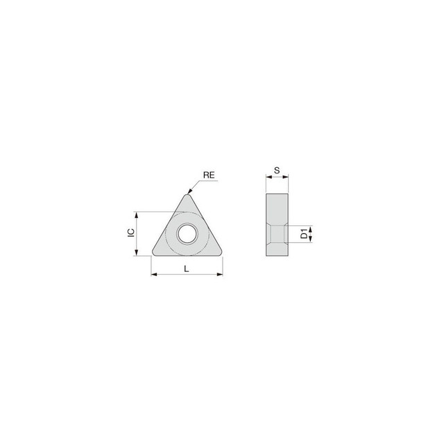 Tungaloy 6808094 Turning Insert: TNGA332 GH110, Solid Carbide