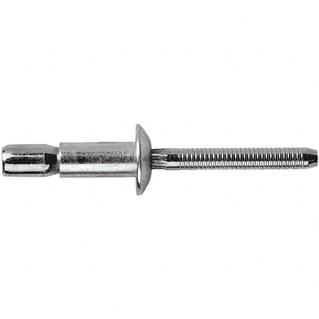 STANLEY Engineered Fastening POPSSPI-E06-07 Structural with Locking Stem Blind Rivet: Size 6, Dome Head, Steel Body, Steel Mandrel