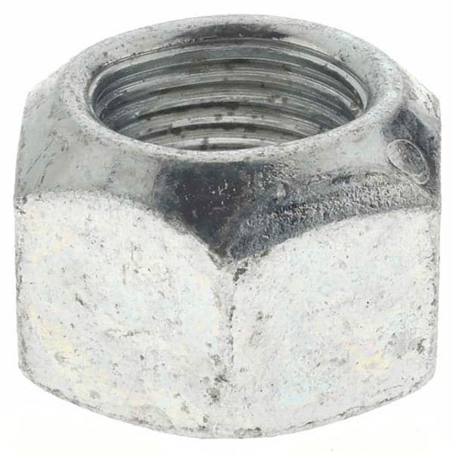 Value Collection MPC712213 Hex Lock Nut: Distorted Thread, 5/8-18, Grade B Steel, Zinc-Plated & Wax-Plated