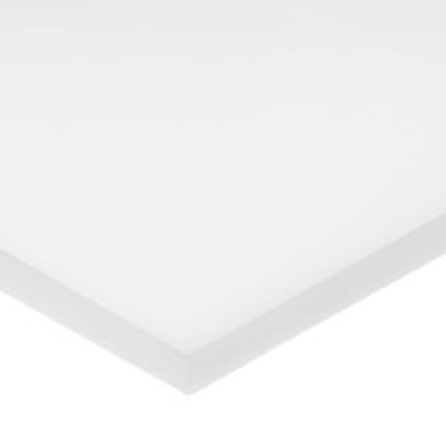 USA SEALING INC White Acetal Plastic Bar w/ LSE Acrylic Adhesive - 1/2"" Thick x 1"" Wide x 24"" Long p/n BULK-PS-AC-1041
