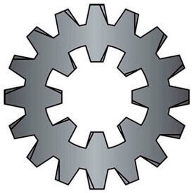 Titan Fasteners #6 Combination Internal/External Tooth Lock Washer - Steel - Zinc - Pkg of 100 p/n BHA66