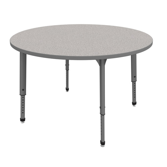 MARCO GROUP, INC. Marco Group 38-2266-78-GRY  Apex Series Round Adjustable Tables, 30inH x 48inW x 48inD, Gray Nebula/Gray