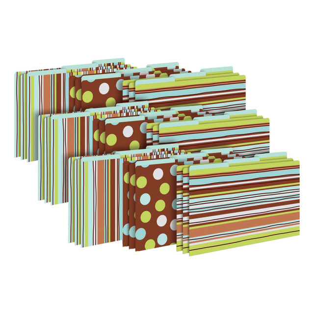 BARKER CREEK PUBLISHING, INC. BC3904 Barker Creek Tab File Folders, Legal Size, Ribbon By The Yard, Pack Of 27 Folders