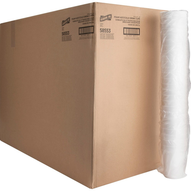 GENUINE JOE 58553 Hot/Cold Foam Cups, 14 Oz., Carton Of 1000 GENUINE JOE 58553 Hot/Cold Foam Cups, 14 Oz., Carton Of 1000