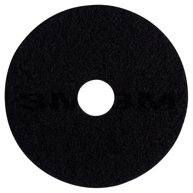 3M 7200-13  7200 Stripping Floor Pads, 13in Diameter, Black, Box Of 5 Pads