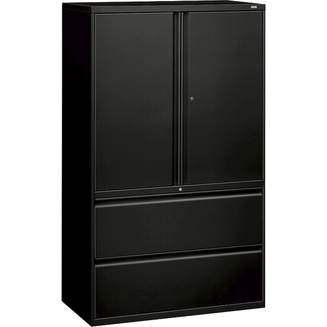 HNI CORPORATION 895LSP HON 800 Series Storage Cabinet With Lateral File, 42in Wide, Black HNI CORPORATION 895LSP HON 800 Series Storage Cabinet With Lateral File, 42in Wide, Black