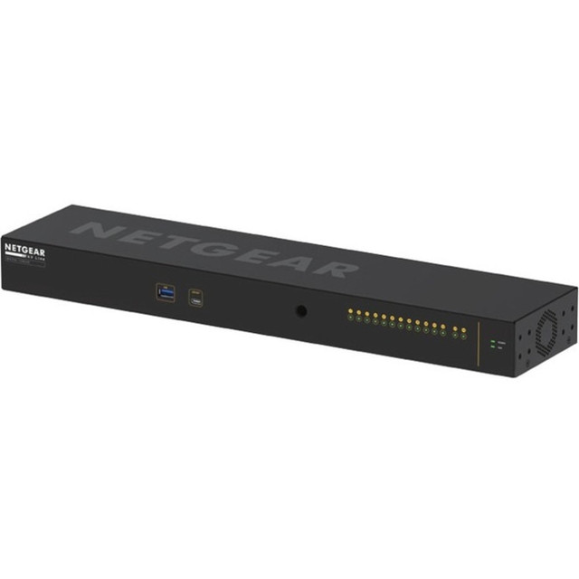 NETGEAR INC. MSM4214X-100NAS Netgear AV Line M4250-12M2XF 12x2.5G and 2xSFP+ Managed Switch (MSM4214X) - 12 Ports - Manageable - 3 Layer Supported - Modular - 37.90 W Power Consumption - Optical Fiber, Twisted Pair - 1U - Rack-mountable - Lifetime Li NETGEAR INC. MSM4214X-100NAS Netgear AV Line M4250-12M2XF 12x2.5G and 2xSFP+ Managed Switch (MSM4214X) - 12 Ports - Manageable - 3 Layer Supported - Modular - 37.90 W Power Consumption - Optical Fiber, Twisted Pair - 1U - Rack-mountable - Lifetime Li