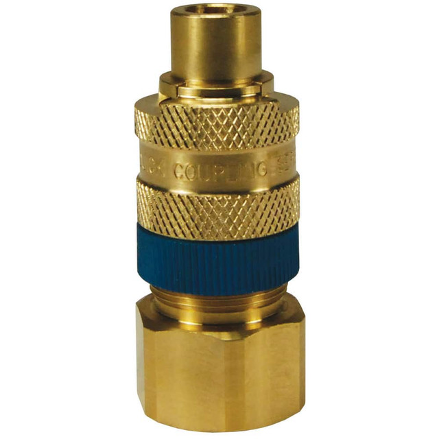 Dixon Valve & Coupling N4F4-B-LS Pneumatic Hose Fittings & Couplings; Fitting Type: Plug ; Type: Plug ; Interchange Type: Bowes ; Thread Type: NPTF ; Material: Brass ; Thread Standard: Female NPT