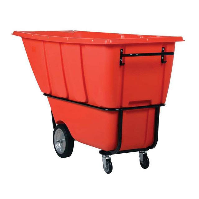 Vestil TDT-100-HD-RED Polyethylene Basket Truck: 2,100 lb Capacity
