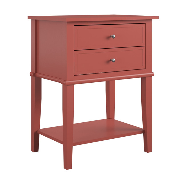 AMERIWOOD INDUSTRIES, INC. 5062915COM Ameriwood Home Franklin Accent Table, 28inH x 22inW x 15-1/2inD, Terracotta