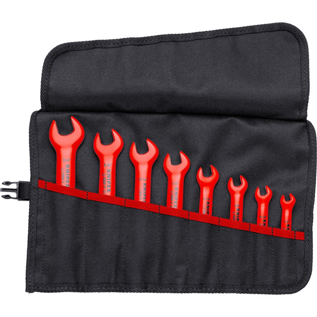 Knipex 98 99 13 S4 Wrench Sets; System Of Measurement: Inch ; Size Range: 1/4 in - 3/4 in ; Container Type: Tool Roll ; Material: Chromium-Vanadium Steel ; Non-sparking: No ; Corrosion-resistant: No