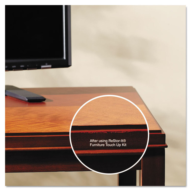 MASTER CASTER COMPANY 18000 ReStor-It Furniture Touch-Up Kit with (5) Woodgrain Markers, (3) Filler Sticks, 4.25 x 0.38 x 6.75