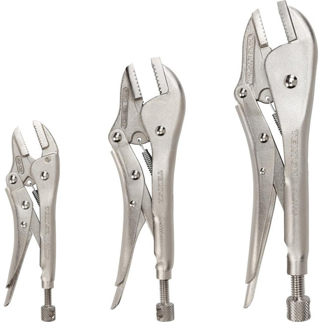 Tekton PLK90004 Plier Sets; Plier Type Included: Straight Jaw Locking Pliers ; Container Type: None ; Handle Material: Steel ; Includes: 3 pliers ; Insulated: No ; Tether Style: Not Tether Capable