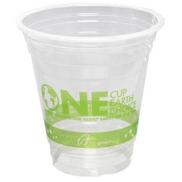 LOLLICUP USA, INC. KE-KC12G Karat Earth PLA Plastic Cups, 12 Oz, Clear, Pack Of 1,000 Cups LOLLICUP USA, INC. KE-KC12G Karat Earth PLA Plastic Cups, 12 Oz, Clear, Pack Of 1,000 Cups