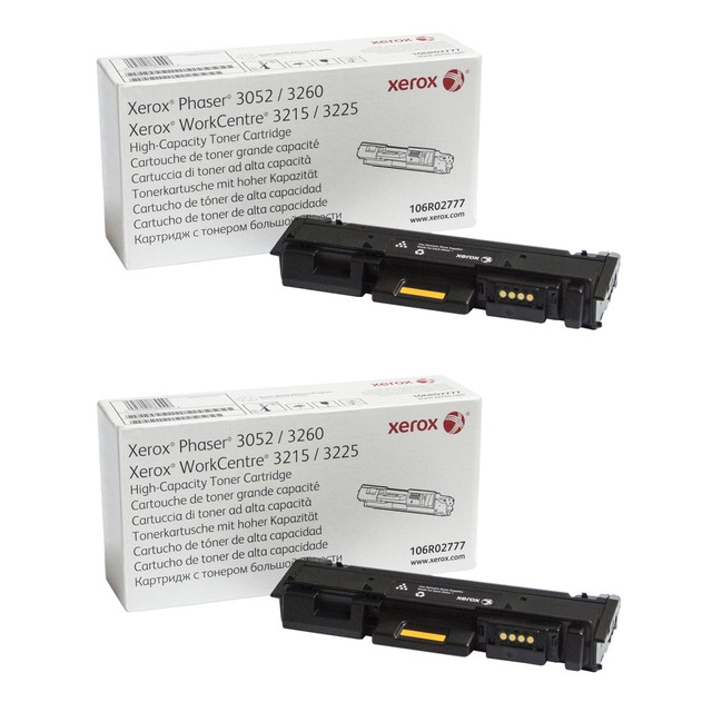 DRAGON TREE DISTRIBUTORS 106R027772PK-OD Xerox 106R02777 Black High Yield Toner Cartridges, Pack Of 2