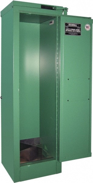 Securall Cabinets MG304E Flammable & Hazardous Storage Cabinets: 1 Door, Self Closing, Green