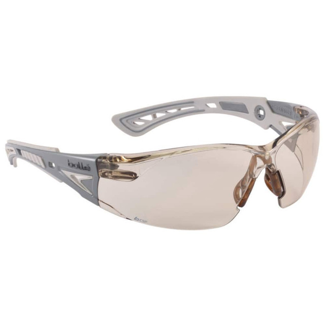 bolle SAFETY 40294 Safety Glasses; Type: Safety ; Frame Style: Frameless ; Lens Coating: Platinum; Anti-Fog & Anti-Scratch ; Frame Color: Gray ; Lens Color: Copper ; Lens Material: Polycarbonate