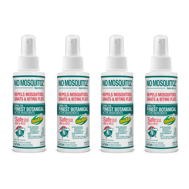 NONATZ 9175B95-4Z4-OD No Natz No Mosquitoz Botanical Bug Repellent, 4 Oz, Pack of 4 Bottles