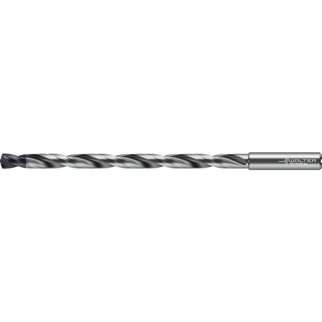 Walter-Titex 8325319 Extra Length Drill Bits; Drill Bit Size (mm): 7.90 ; Overall Length (mm): 148.0000 ; Tool Material: Carbide ; Coating/Finish: TiSiAlCrN/AlTiN ; Coolant Through: Yes ; Flute Type: Spiral