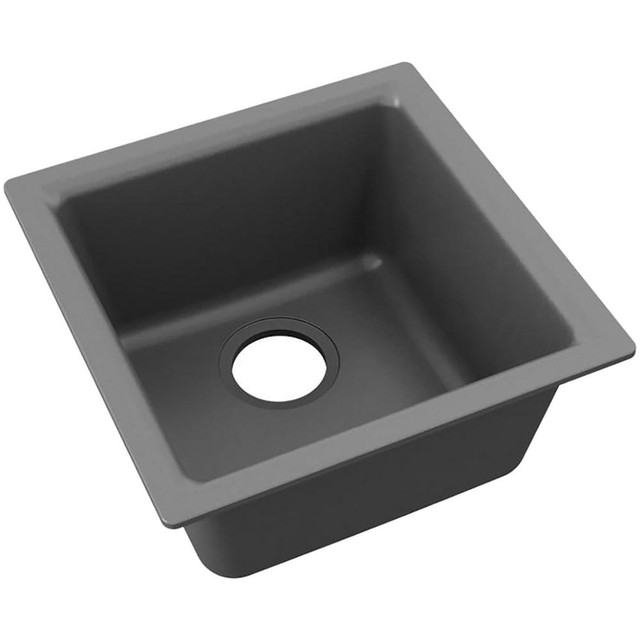 ELKAY. ELG1616GT0 Sinks; Type: Drop-In; Undermount ; Mounting Location: Countertop ; Number Of Bowls: 1 ; Material: Quartz ; Faucet Included: No ; Faucet Type: No Faucet