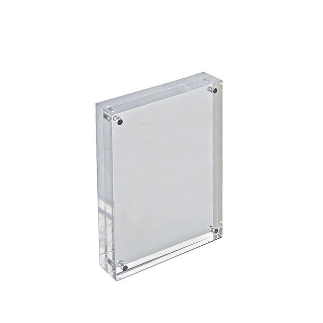 AZAR DISPLAYS 104434 Acrylic Vertical/Horizontal Block Frame, 5in x 7in, Clear AZAR DISPLAYS 104434 Acrylic Vertical/Horizontal Block Frame, 5in x 7in, Clear