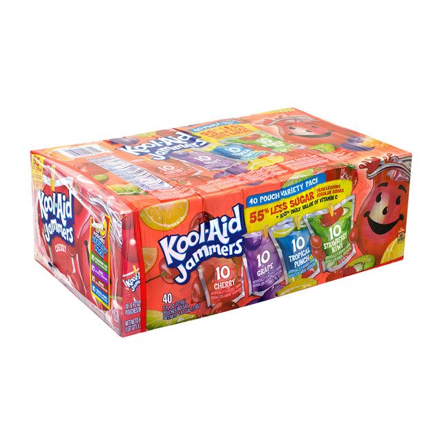 KRAFT HEINZ FOODS COMPANY 04769 Kraft Kool-Aid Jammers Juice Pouch Variety Pack, 6 Oz, Pack of 40 Pouches
