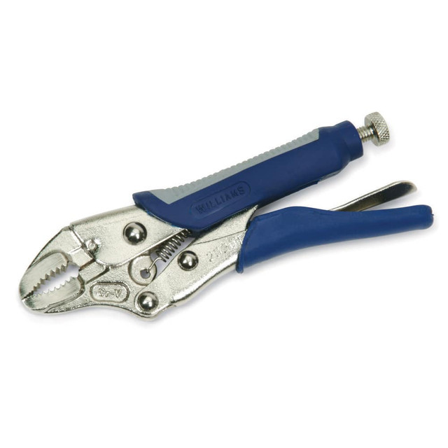 Williams JHW23202 Locking Pliers; Jaw Texture: Serrated ; Jaw Style: Serrated Jaw ; Overall Length Range: 5 in & Longer ; Overall Length (Inch): 7 ; Handle Type: Comfort Grip ; Body Material: Steel