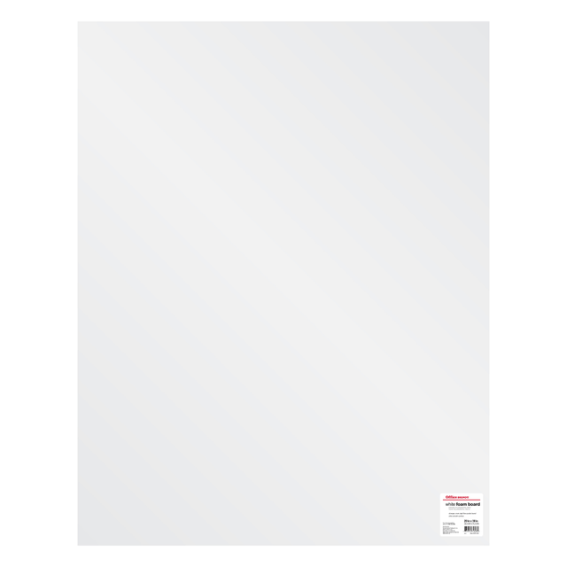 OFFICE DEPOT 804822 Brand Foam Board, 20in x 30in, White OFFICE DEPOT 804822 Brand Foam Board, 20in x 30in, White