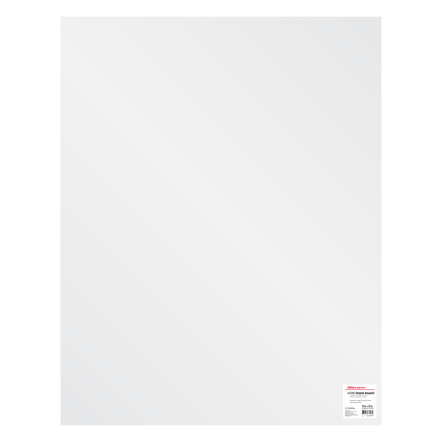 OFFICE DEPOT 804822 Brand Foam Board, 20in x 30in, White OFFICE DEPOT 804822 Brand Foam Board, 20in x 30in, White
