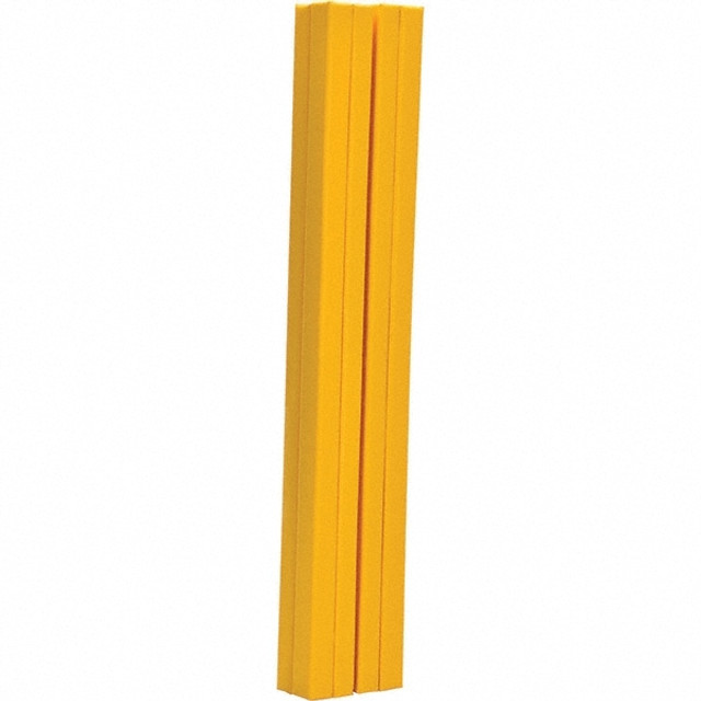 Vestil V-PAD-I-612-Y Column Protector: Nylon-Reinforced Vinyl, 12" Wide, 6" High