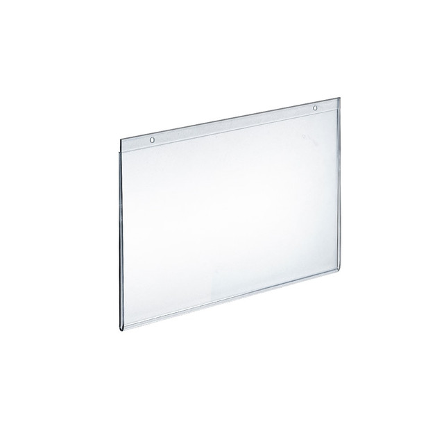 AZAR DISPLAYS 162713  Wall-Mount U-Frame Acrylic Sign Holders, 9in x 12in, Clear, Pack Of 10