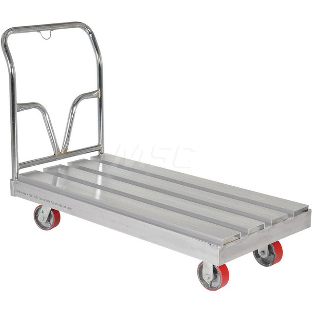 Vestil SDD-3048 Platform Truck: 3,600 lb Capacity, Aluminum Platform, 48" Platform Length, 10-5/8" Platform Height