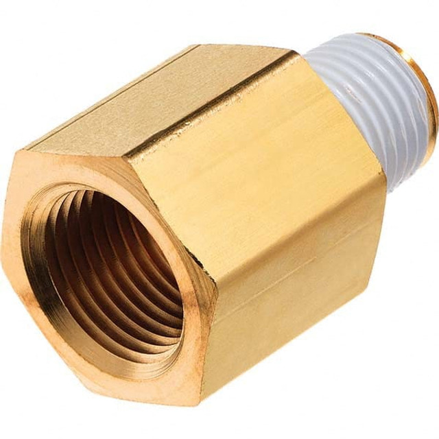 USA Industrials ZUSA-PF-5180 Brass Pipe Reducing Adapter: 1/2 x 1/4" Fitting, FNPT x MNPT