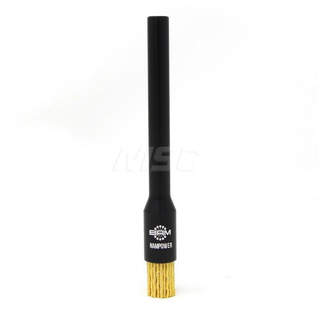 Brush Research Mfg. AEB125880 End Brushes: 1/2" Dia, 0.04" Wire Dia, Ceramic & Nylon, Crimped Wire