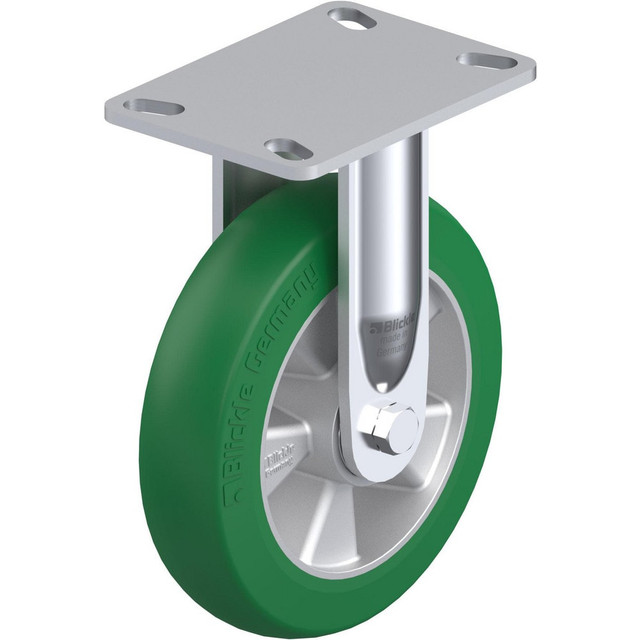 Blickle 910089 Top Plate Casters; Mount Type: Plate ; Number of Wheels: 1.000 ; Wheel Diameter (Inch): 6 ; Wheel Material: Polyurethane ; Wheel Width (Inch): 1-3/4 ; Wheel Color: Dark Gray