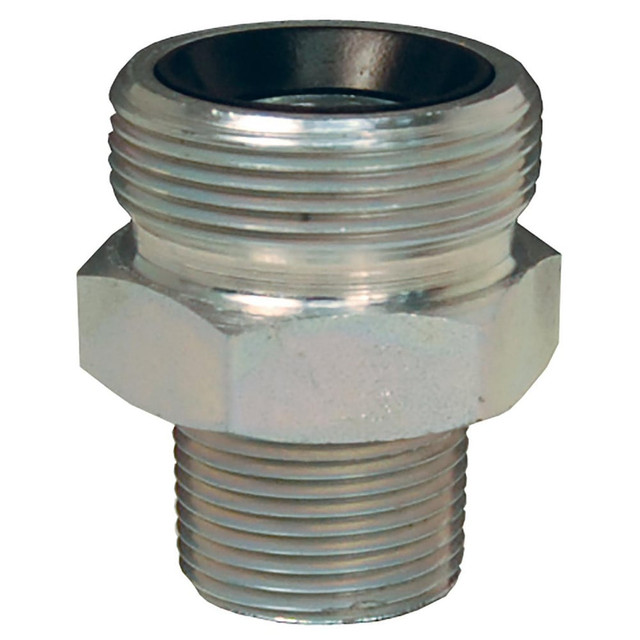 Dixon Valve & Coupling GM23 Ground Joint Hose Couplings; Thread Type: MNPT x MNPSM ; Thread Size: 1-1/2; 2 ; Type: spud ; Material: Plated Iron ; Size: 1-1/2 in ; Style: Male Spud