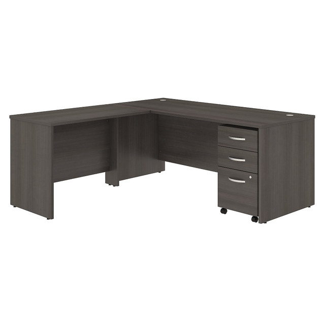BUSH INDUSTRIES INC. STC007SG Bush Business Furniture Studio C 72inW L-Shaped Corner Desk With Mobile File Cabinet And Return, Storm Gray, Standard Delivery BUSH INDUSTRIES INC. STC007SG Bush Business Furniture Studio C 72inW L-Shaped Corner Desk With Mobile File Cabinet And Return, Storm Gray, Standard Delivery
