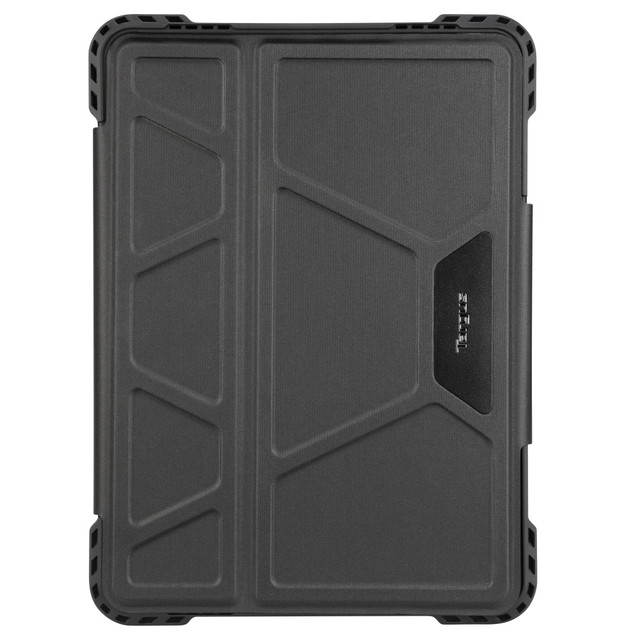 Keep your device protected against accidental drops and falls with the Targus Pro-Tek Rotating Case for iPad Air/iPad Pro. Reinforced corners provide lasting toughness.  Compatible with the 10.9in iPad Air and 11in iPad Pro.  Passes military-grade 4" drop testing to help prevent damage from accidental drops and falls.  Geometric Pro-Tek design helps to enhance protection.  Reinforced corners guard against impact.  Patented 360 deg. rotation allows both portrait and landscape viewing for comfortable viewing and typing.  Precision-cut access to controls, ports and camera.  Audio-enhancing scoops boost sound performance.  Magnetic wrap closure offers security.  Integrated Apple Pencil/stylus holder.  Backed by the manufacturers limited lifetime warranty.